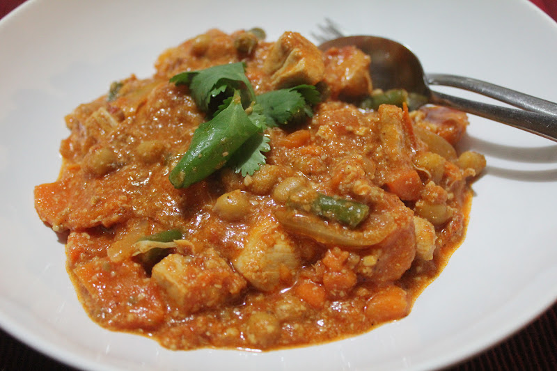 a dash of flavour Butter Chicken and Vegetables