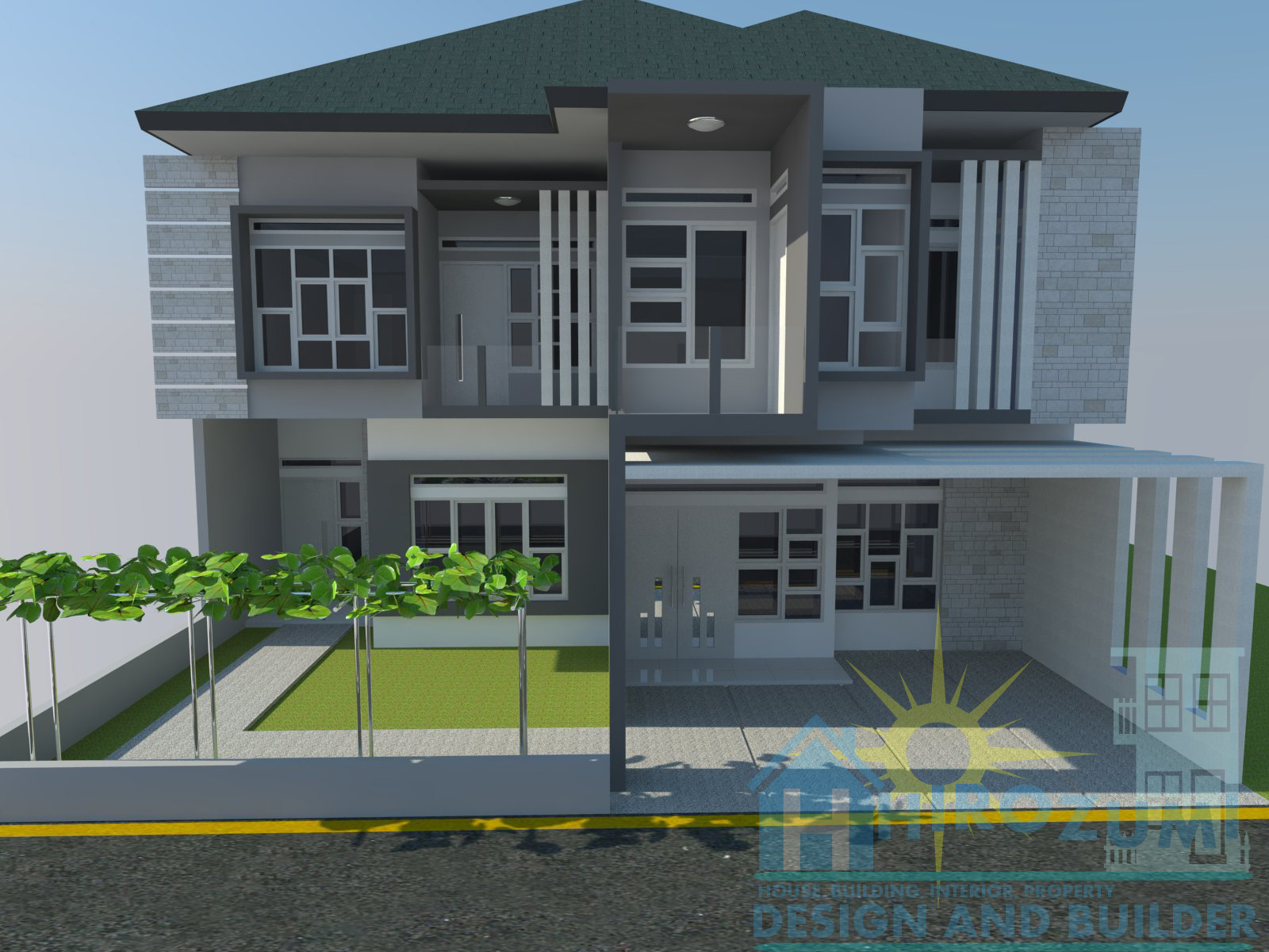 Desain Rumah 2 Lantai Taman Bukit Cimanggu Bogor Jawa Barat Desain Rumah 2 Lantai Taman Bukit Cimanggu Bogor Jawa Barat