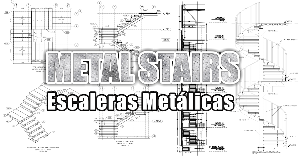 Zent Design 2d Escaleras Metalicas Planos