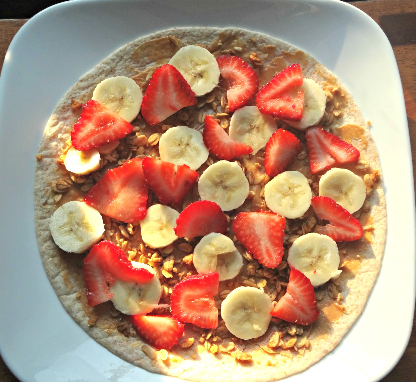 Attack of the Hungry Monster WIAW Breakfast Fruit Wrap