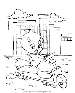tweety uncolored images