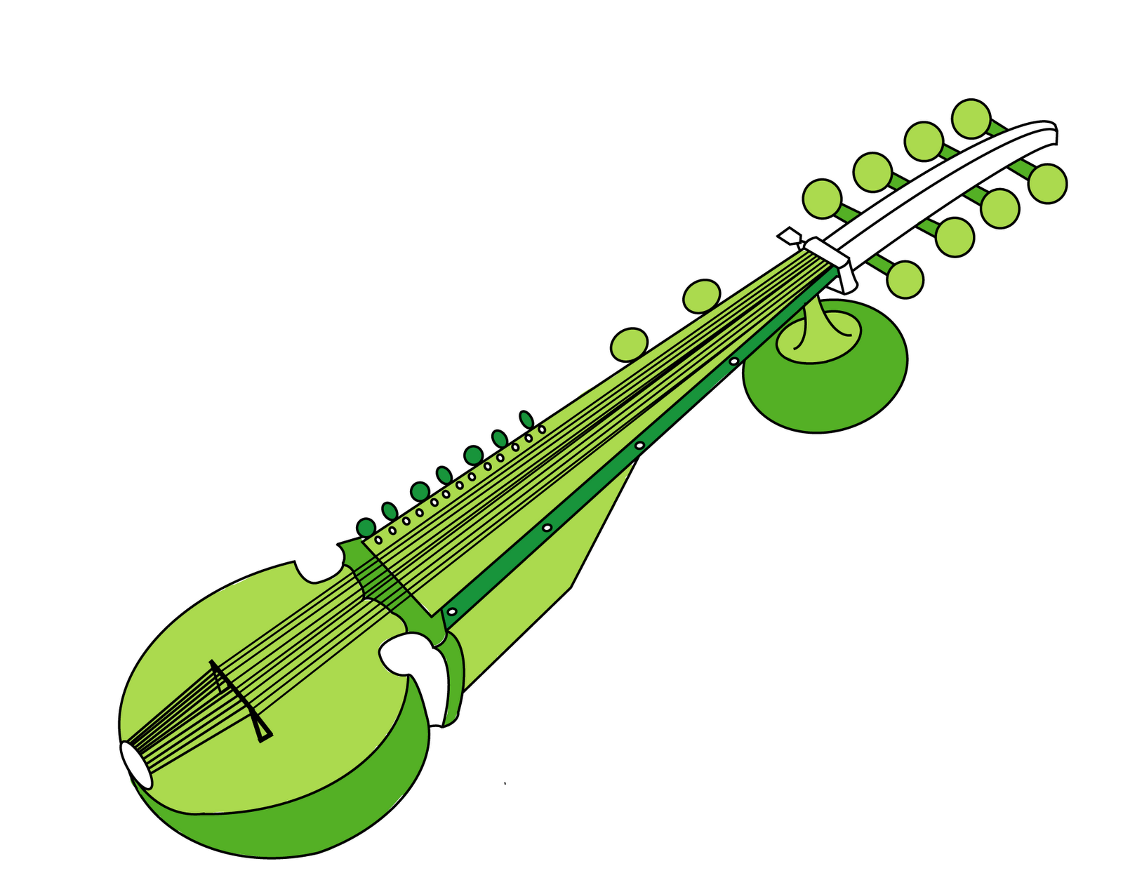 Research project More illustrations for web page (Sarod & Tabla)