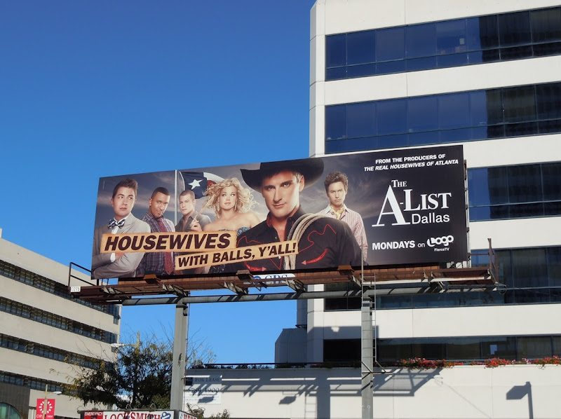 The A-List Dallas billboard
