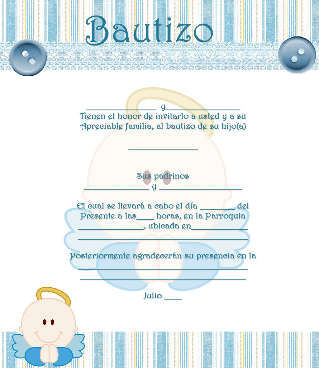 Featured image of post Invitaciones Para Bautizo De Ni a Para Editar Gratis Nuestras plantillas de invitaciones de bautizo gratuitas de ni a est n en formato pdf