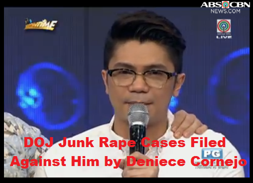 DOJ Junked Rape Cases Filed Against Vhong Navarro by Deniece Cornejo DOJ Junked Rape Cases Filed Against Vhong Navarro by Deniece Cornejo