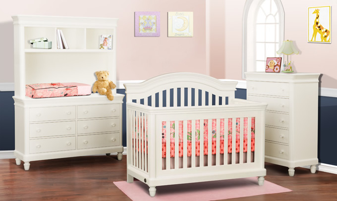 ciderhill room collection, crib doubled dressere