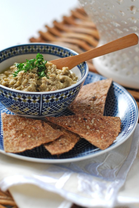 Scrumpdillyicious Badenjan Moroccan Eggplant, Mint & Yogurt Dip