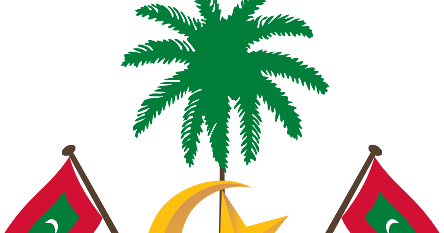 maldives flag and emblem