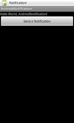 A simple example to send a Notification A simple example to send a Notification
