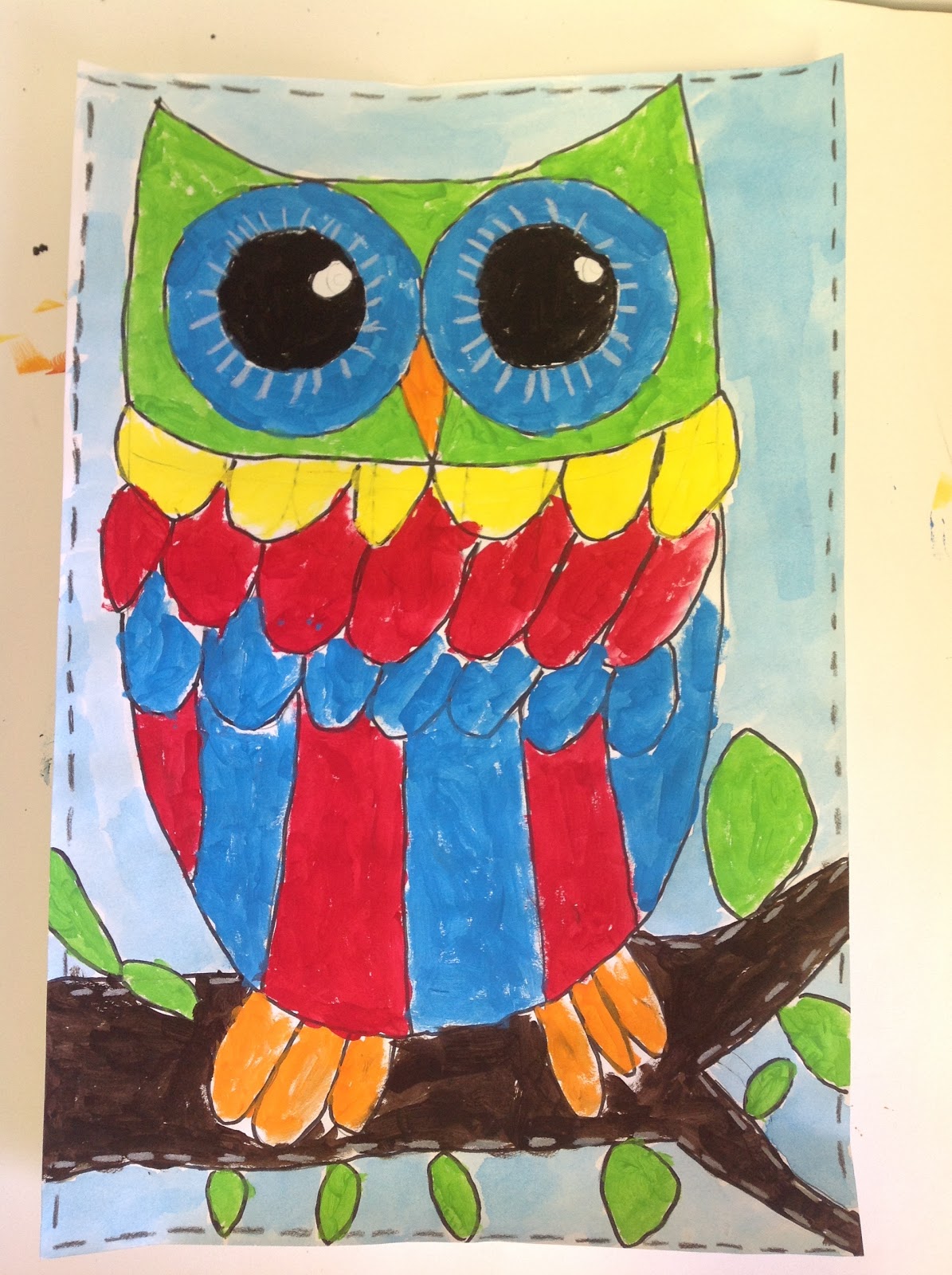 Color It Like you MEAN it!: 3rd grade owls