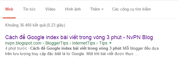Cách để Google index bài viết trong vòng 3 phút Cách để Google index bài viết trong vòng 3 phút