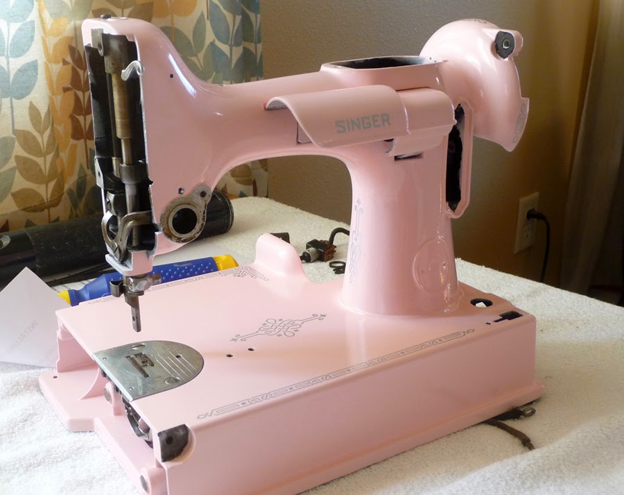 Rainy Day Sewing Singer Featherweight Repaint Yay The Big