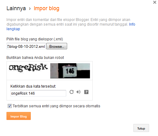 Impor untuk auto post semua backup Impor untuk auto post semua backup