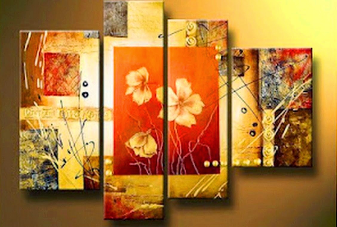 cuadros-tripticos-de-flores-abstractas cuadros-modernos-de-flores-abstractas