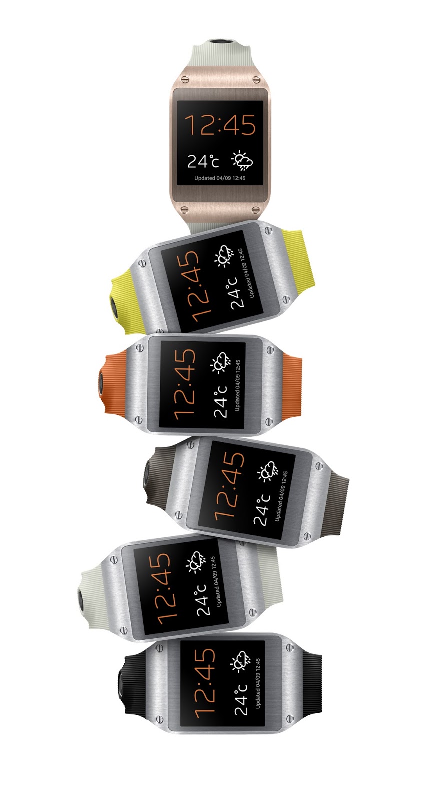 Samsung Galaxy Gear smartwatch with 1.63inch display and 1.9MP camera