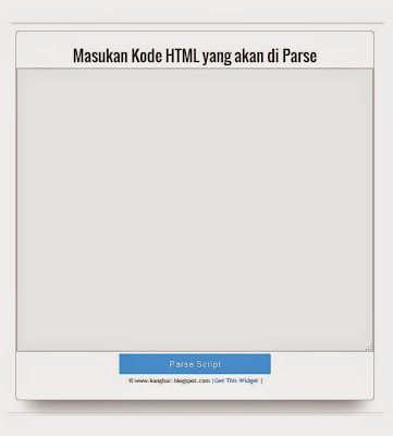 Parse Tool HTML