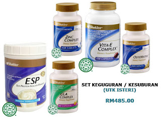 Kak Engku Bidan Bersalin: Shaklee Set Keguguran / Kesuburan (Isteri)