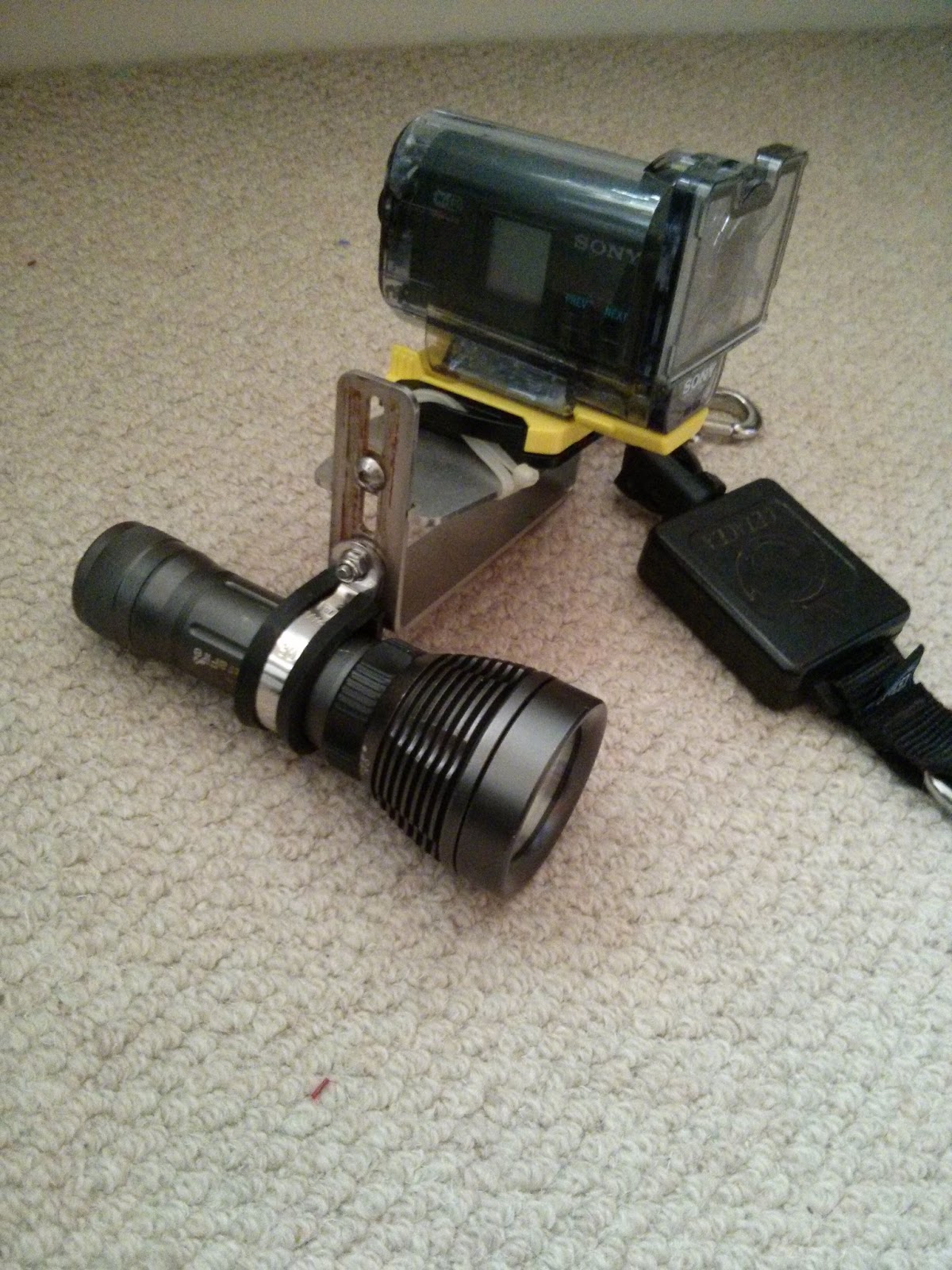 JohnohUK's Ramblings DIY Underwater Video light for my Sony Action Cam