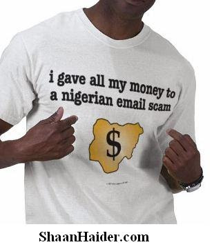 Funny Nigerian Email Scam Tshirt