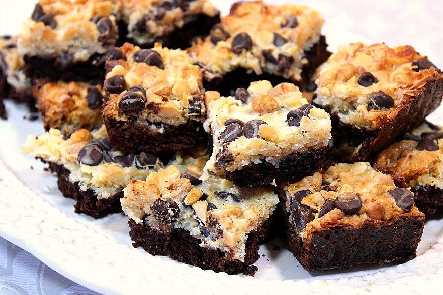Magic Coconut Brownie Bars Kudos Kitchen by Renée