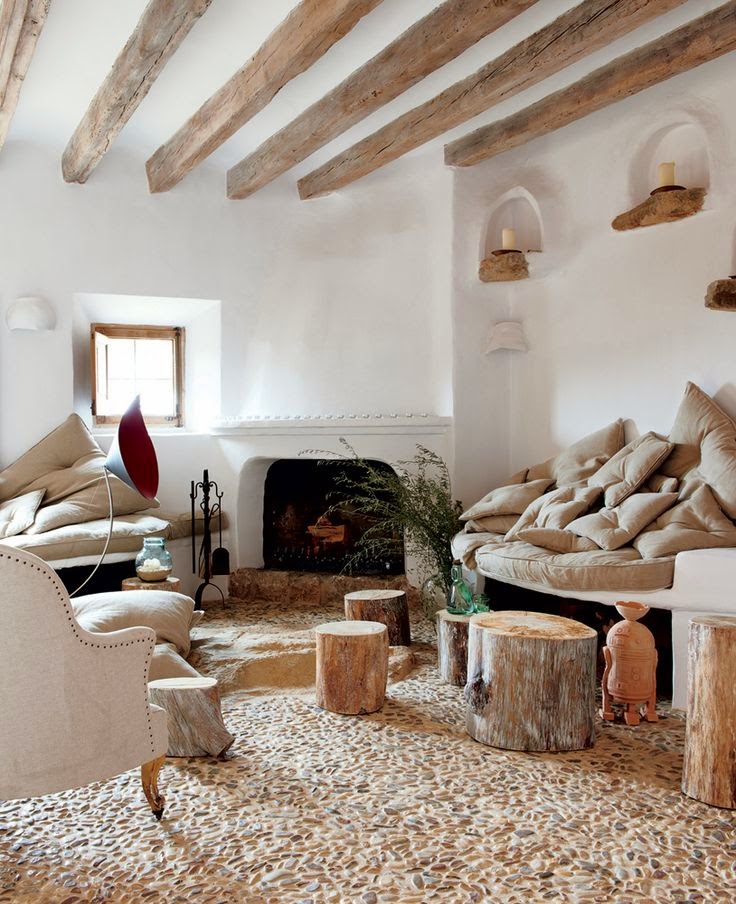 20 ideas de decoración de salas rústicas en fotos