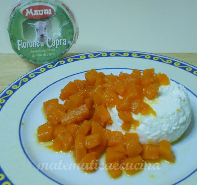 caprini con composta di zucca