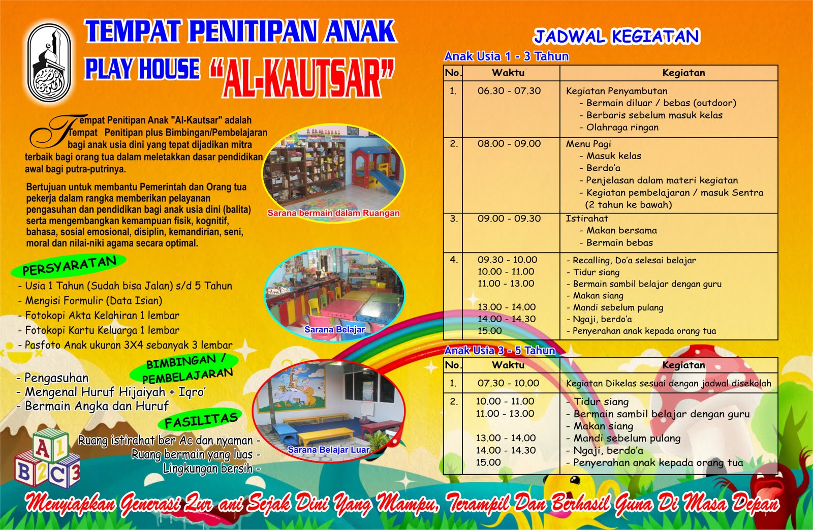 PLAYHOUSE (TEMPAT PENITIPAN ANAK) ALKAUTSAR PAUD AL