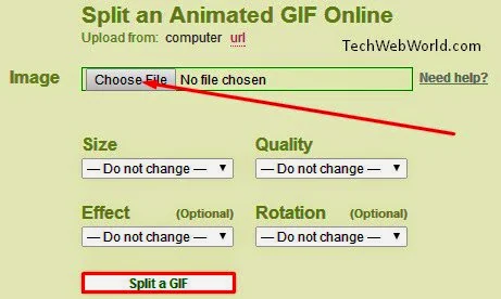 split gif image