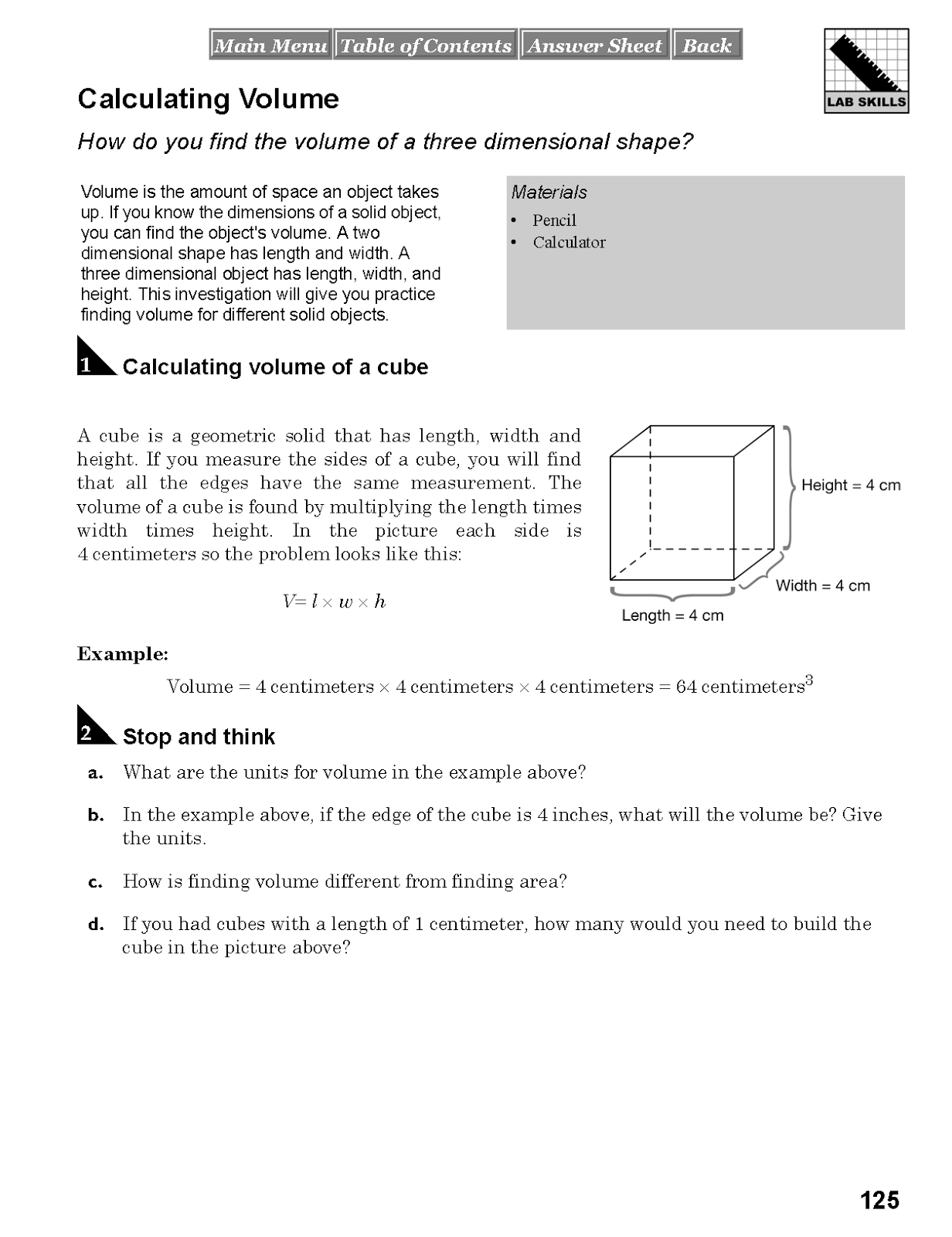 science experiments template