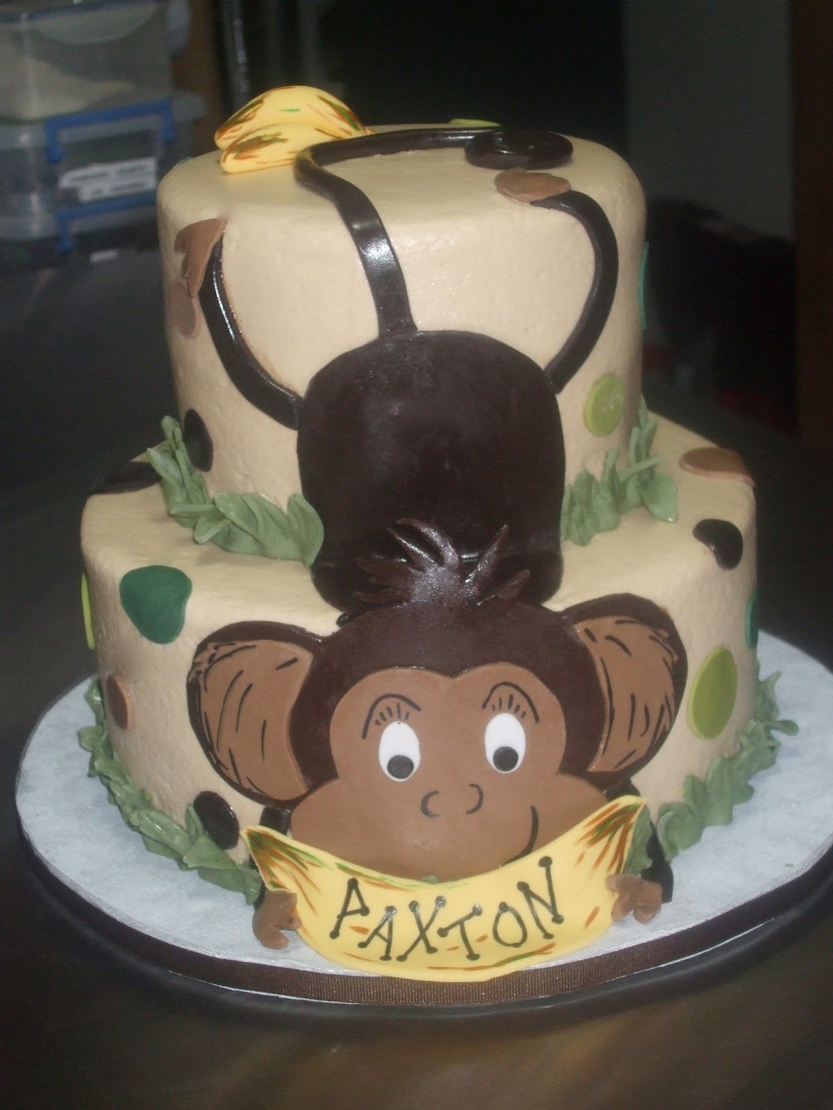 Cakes by Paula: Baby Shower Monkey Cake