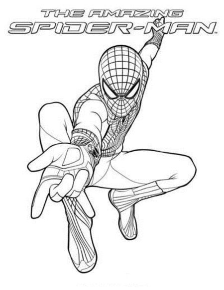 The Amazing New Spiderman Coloring Pages >> Disney ...