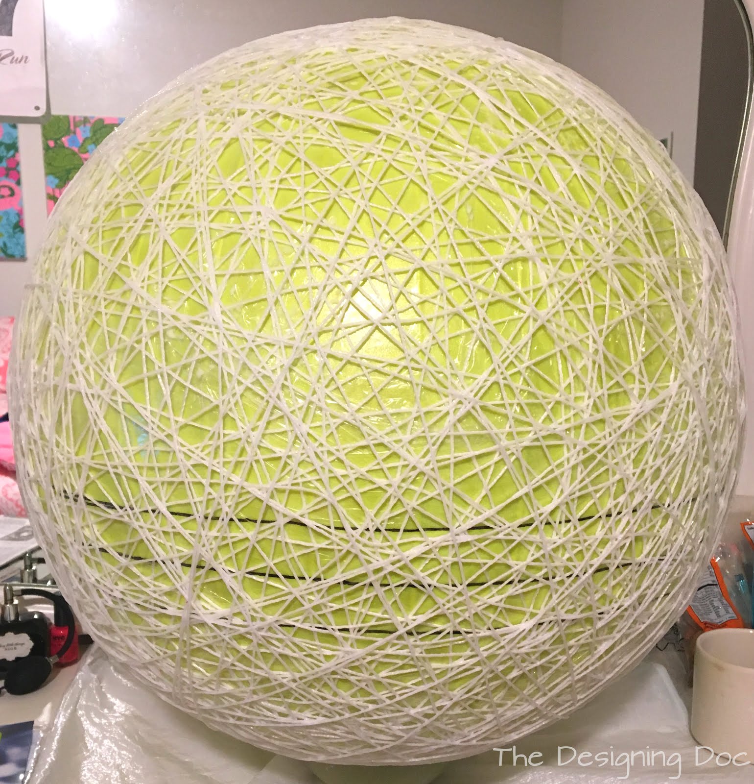 The Designing Doc DIY String Lamp