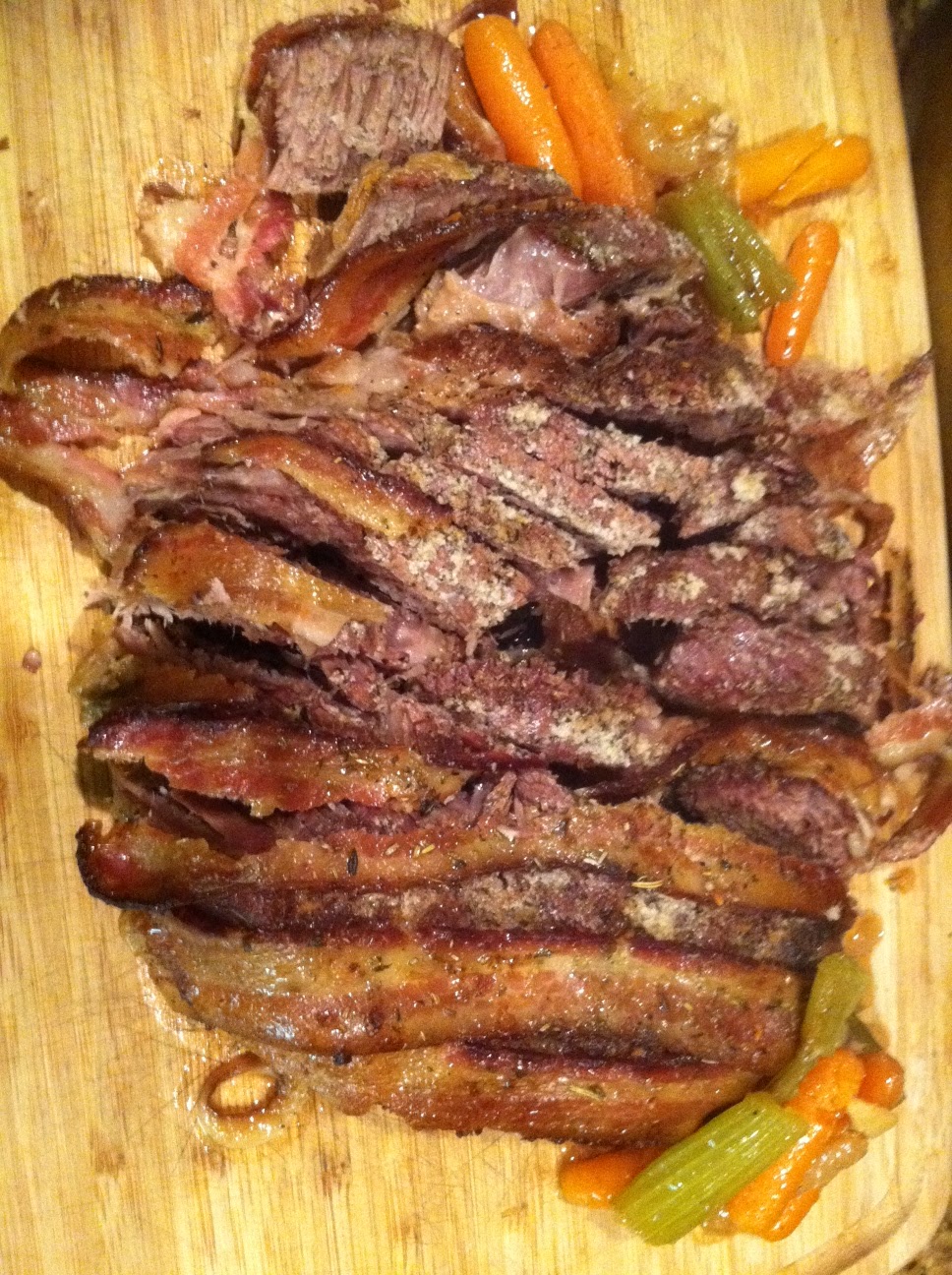 bacon wrapped rump roast