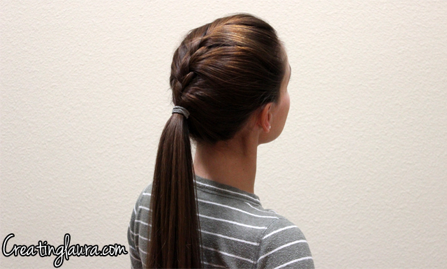 Easy French-Braid Ponytail With How-to Tutorial Photos