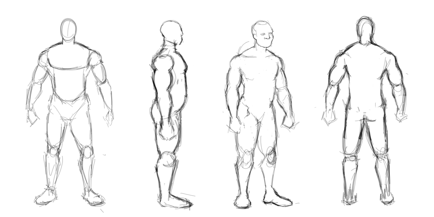 character model template