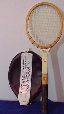 Wilson wood tennis racket