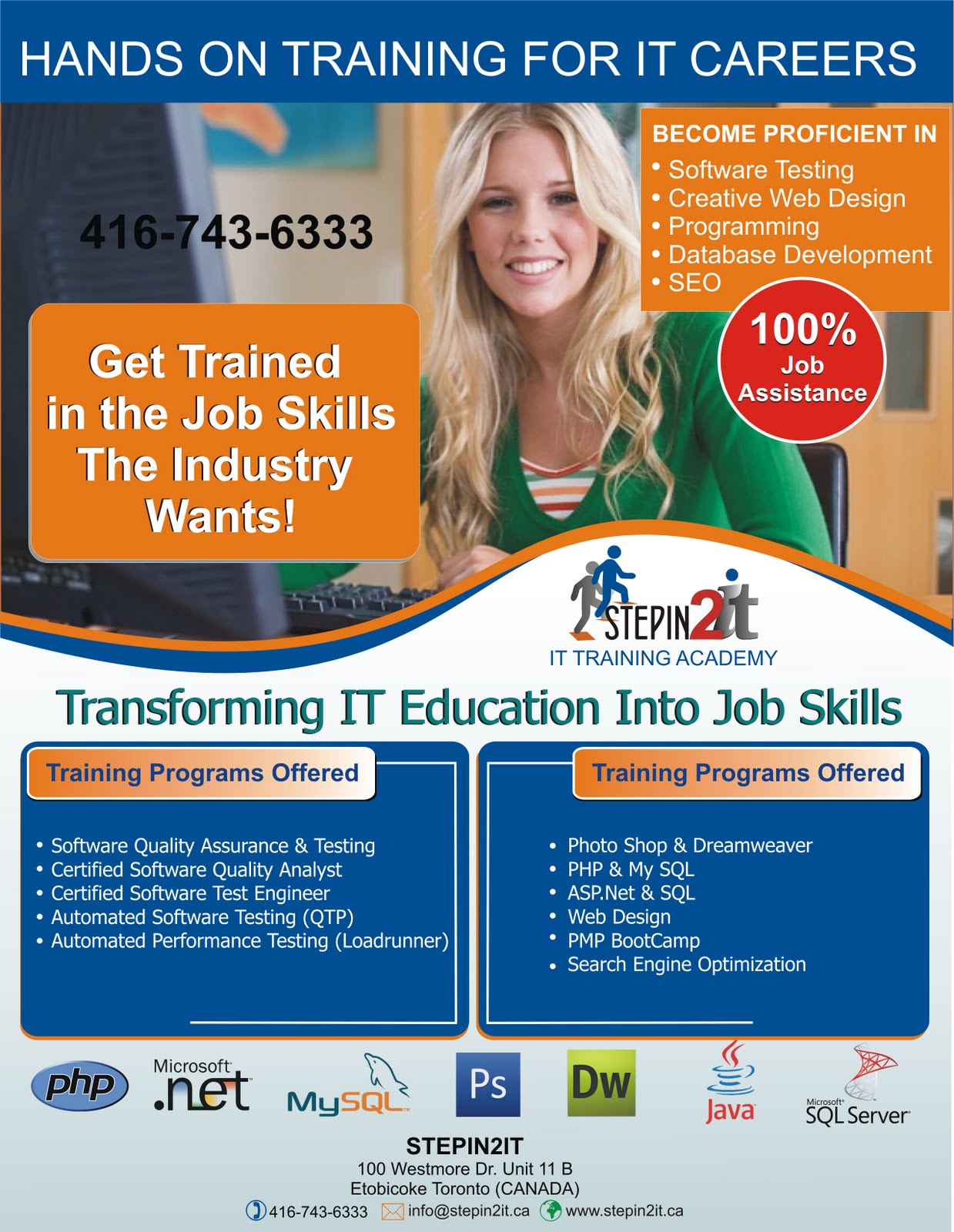 STEPIN2IT Software Testing Training Brampton