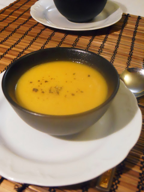 vellutata sedano rapa, zucca e zenzero