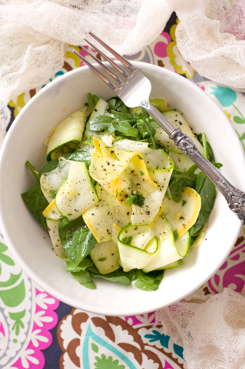 Pretty Squash Ribbon Salad