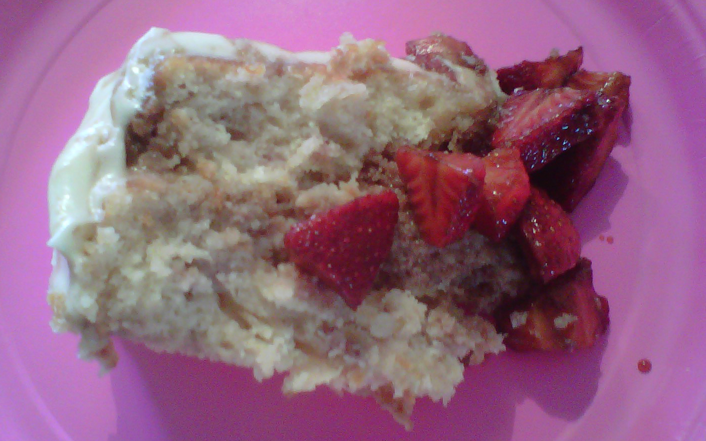 DeLish DeMaria Strawberry Layer Cake with BalsamicMacerated Strawberries
