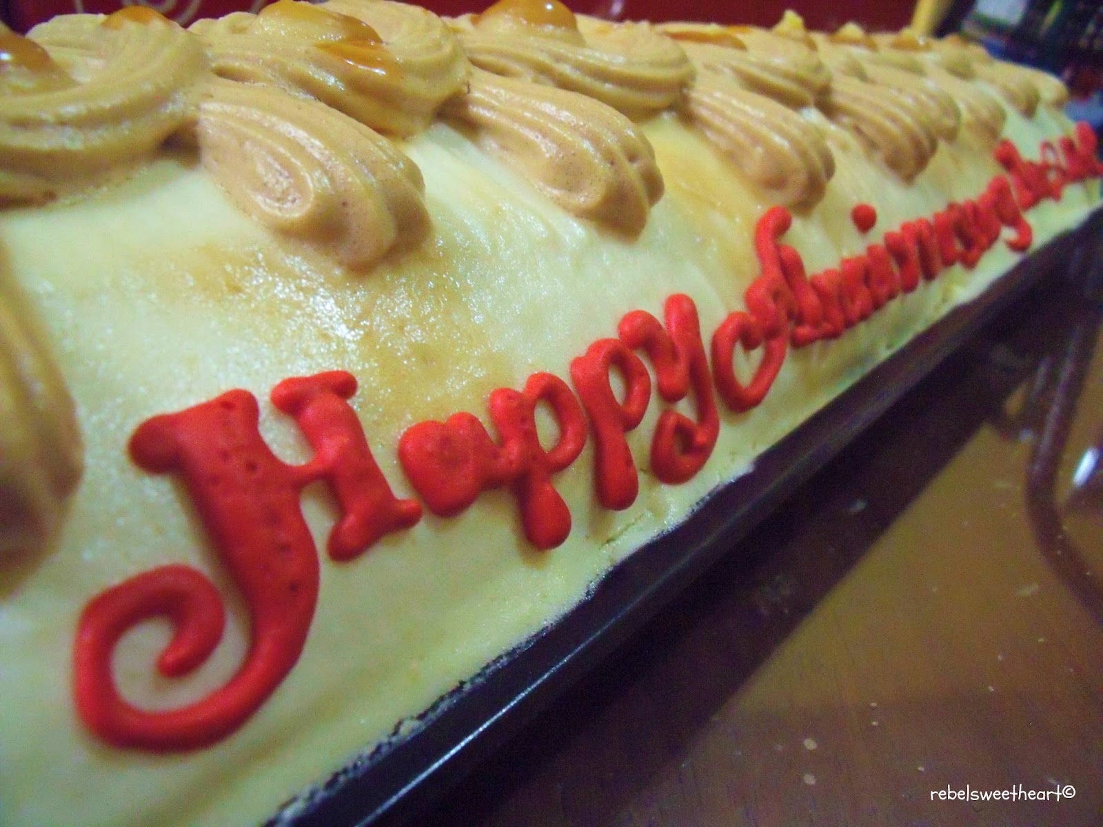 The Rebel Sweetheart. Foodie Goodie Red Ribbon Leche Flan Roll.