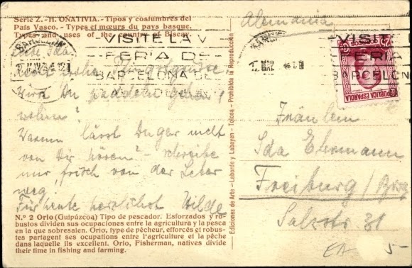 Write a postcard in spanish image