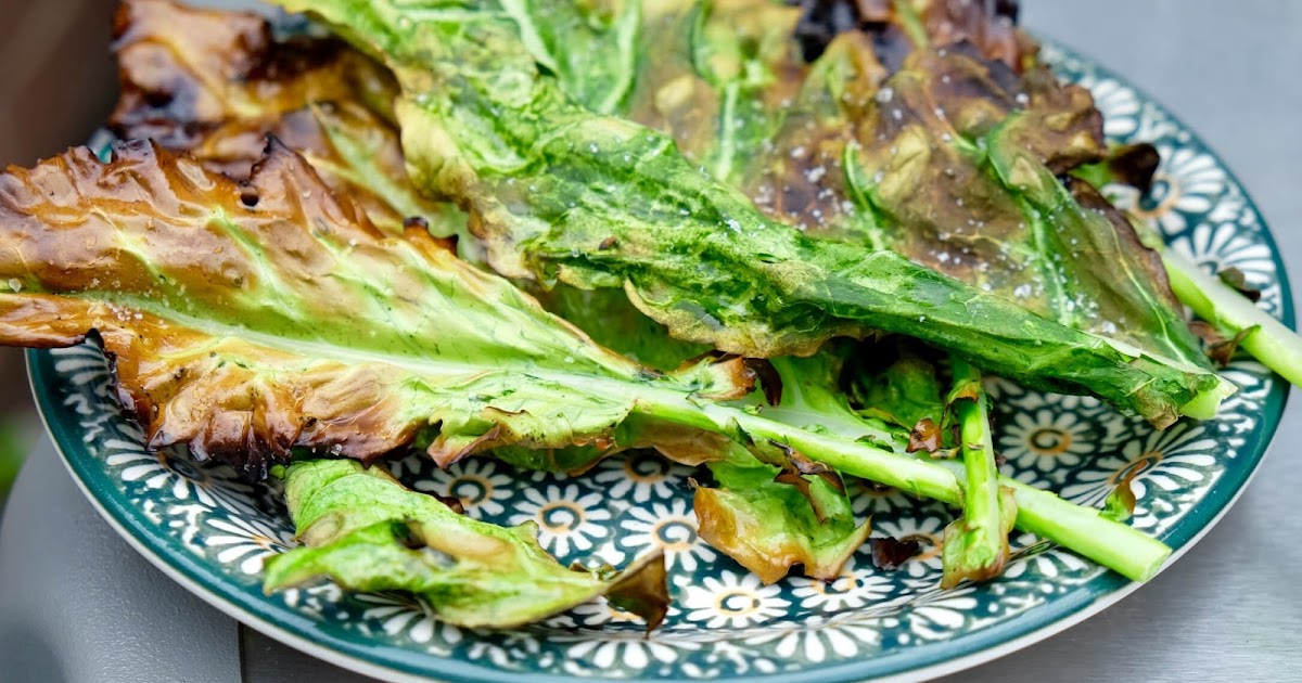 Farm Fresh Feasts Grilled Kohlrabi Leaf Chips on a Stick