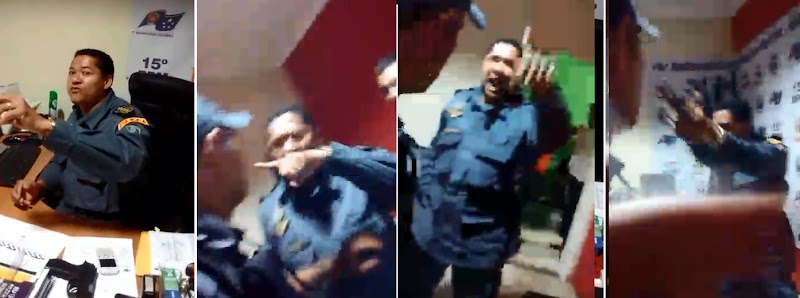 ASSISTA O VÍDEO: Comandante do 15º BPM perde novamente o controle e ameaça policial com uma pistola