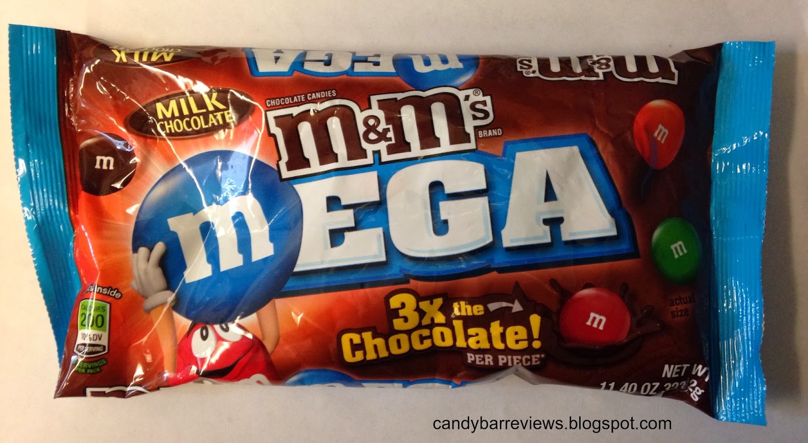 Candy Bar Reviews: Milk Chocolate Mega M&M's