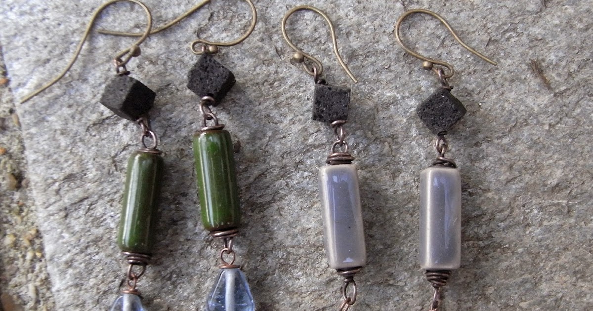 saraccino "Stone and Glas" Earrings