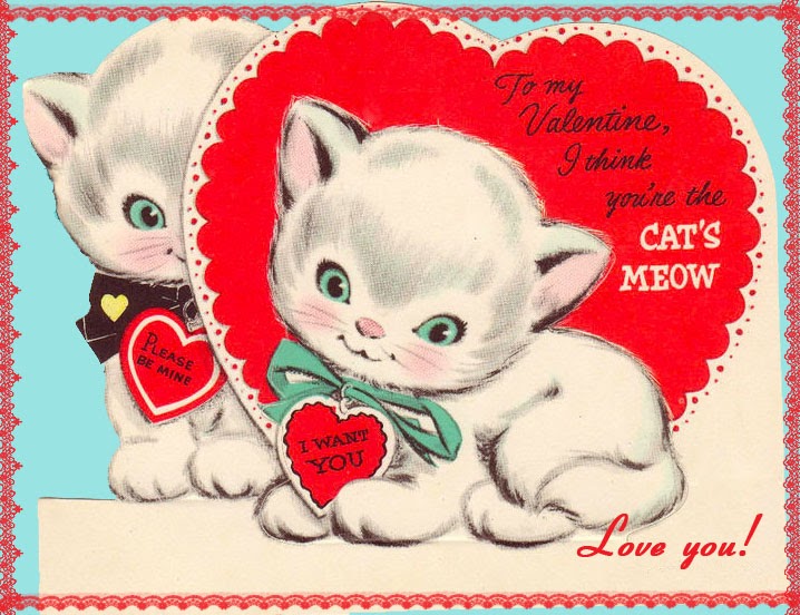 Cards gift valentine card valentines him homemade her день святого валентина на creative доску выбрать открытки <strong>FREE ViNTaGE DiGiTaL STaMPS</strong>: FREE Digital Stamp - Vintage Kittens