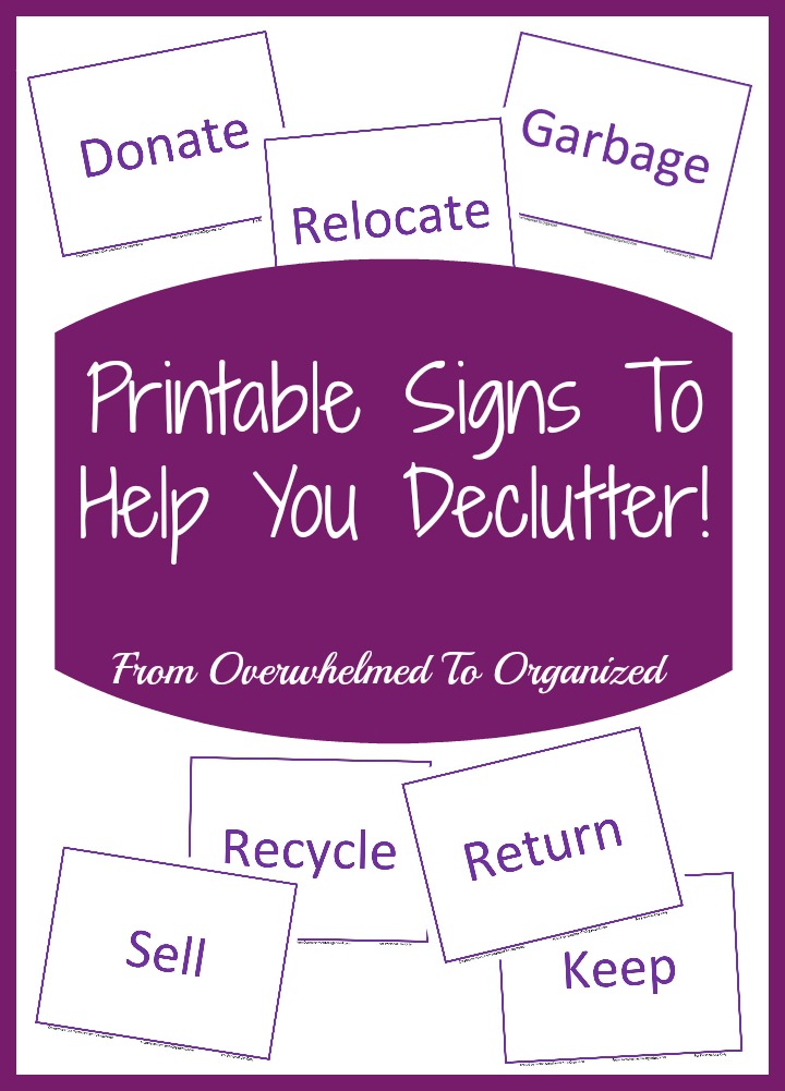 Printable Indicators toward Support By yourself Declutter! Against Confused in direction of image about Printable Signs named Printable Signs or symptoms toward Support Oneself Declutter! Towards Confused towards