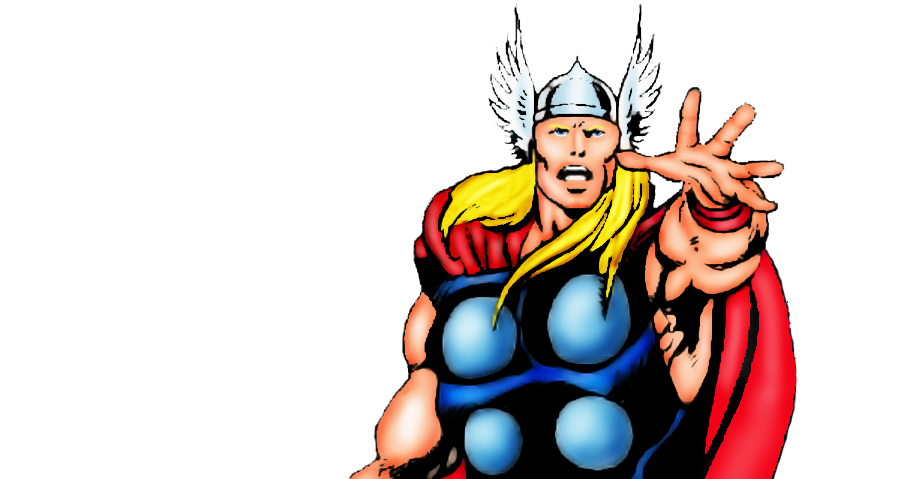 MARVEL PHOTOSHOP: THOR de Avengers West Coast #55