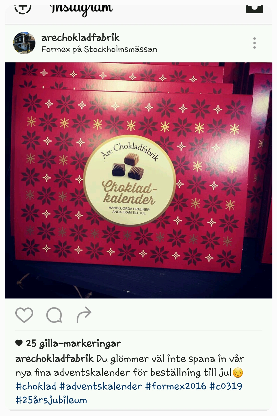 åre choklad adventskalender åre choklad adventskalender